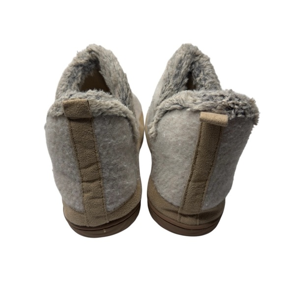 Dlux‎ by Dearfoams Cozy Women's Beige & Gray Booties Slip-On Shoes Size XL - Picture 2 of 10
